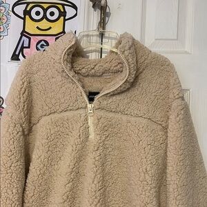 Cozy Tan Sherpa Kids Jacket